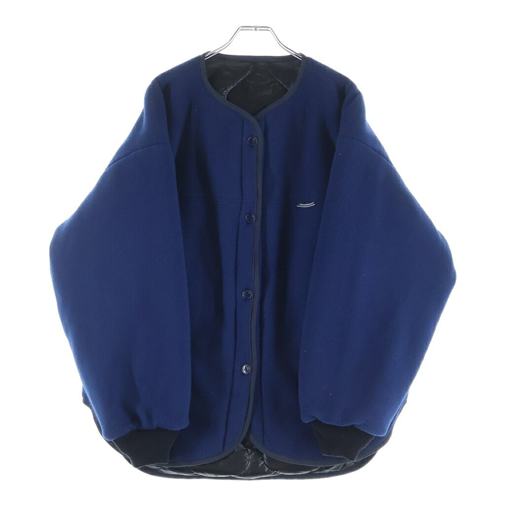DESCENDANT(ディセンダント) ASMIL NYLON JACKET CLIMASHIELD クライマーシールド リバーシブル カーディガン フリースジャケット ネイビー