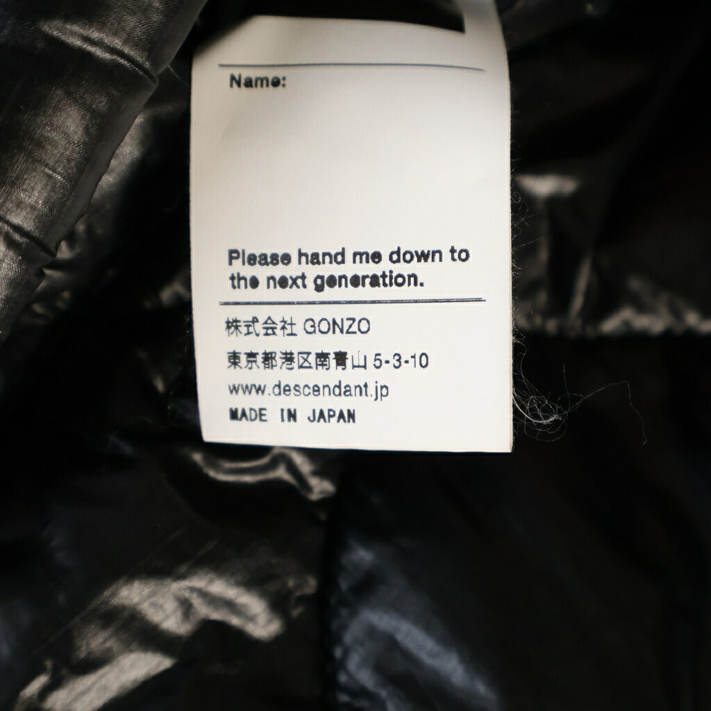 DESCENDANT(ディセンダント) ASMIL NYLON JACKET CLIMASHIELD クライマーシールド リバーシブル カーディガン フリースジャケット ネイビー