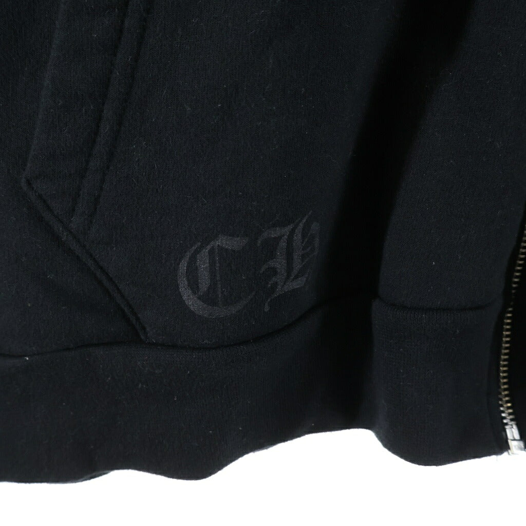 CHROME HEARTS(クロムハーツ) LOS ANGELES HORSESHOE ZIP UP HOODIE ロサンゼルス限定 ホースシュー ジップアップパーカー フーディー ブラック
