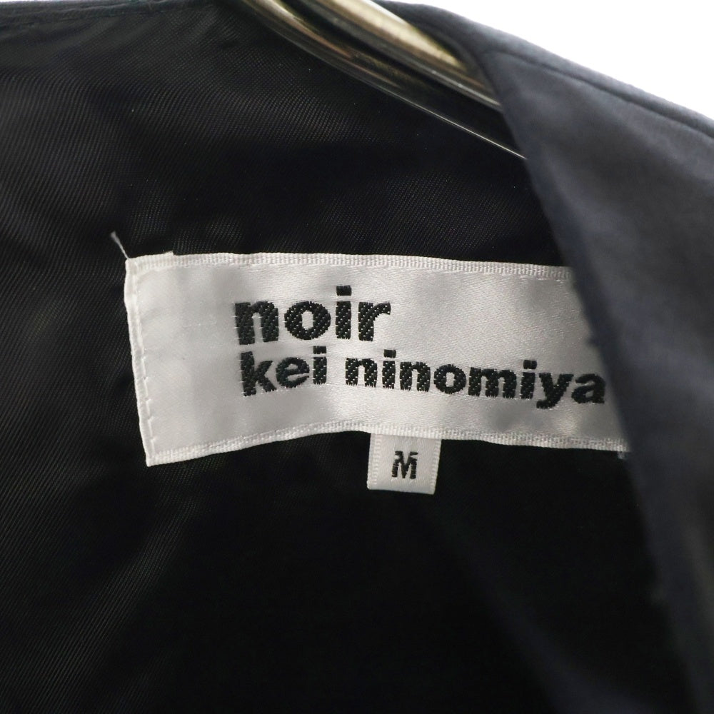 NOIR KEI NINOMIYA(ノワール ケイニノミヤ) AD2017 バックレス プリーツ ウールドレス ワンピース ブラック 3Z-O001 レディース