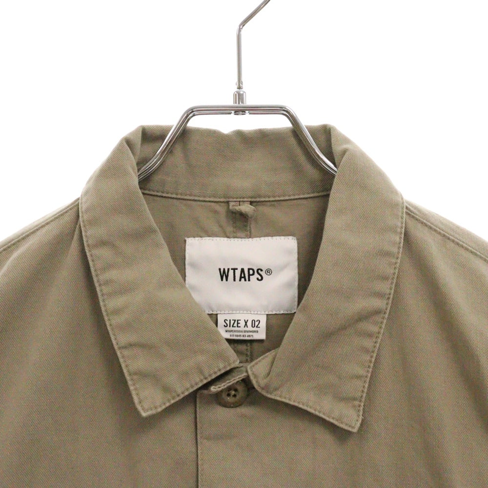 WTAPS(ダブルタップス) BUDS LS 01 バッズ ウォッシュ加工 長袖シャツ ミリタリージャケット 191BRDT-SHM02