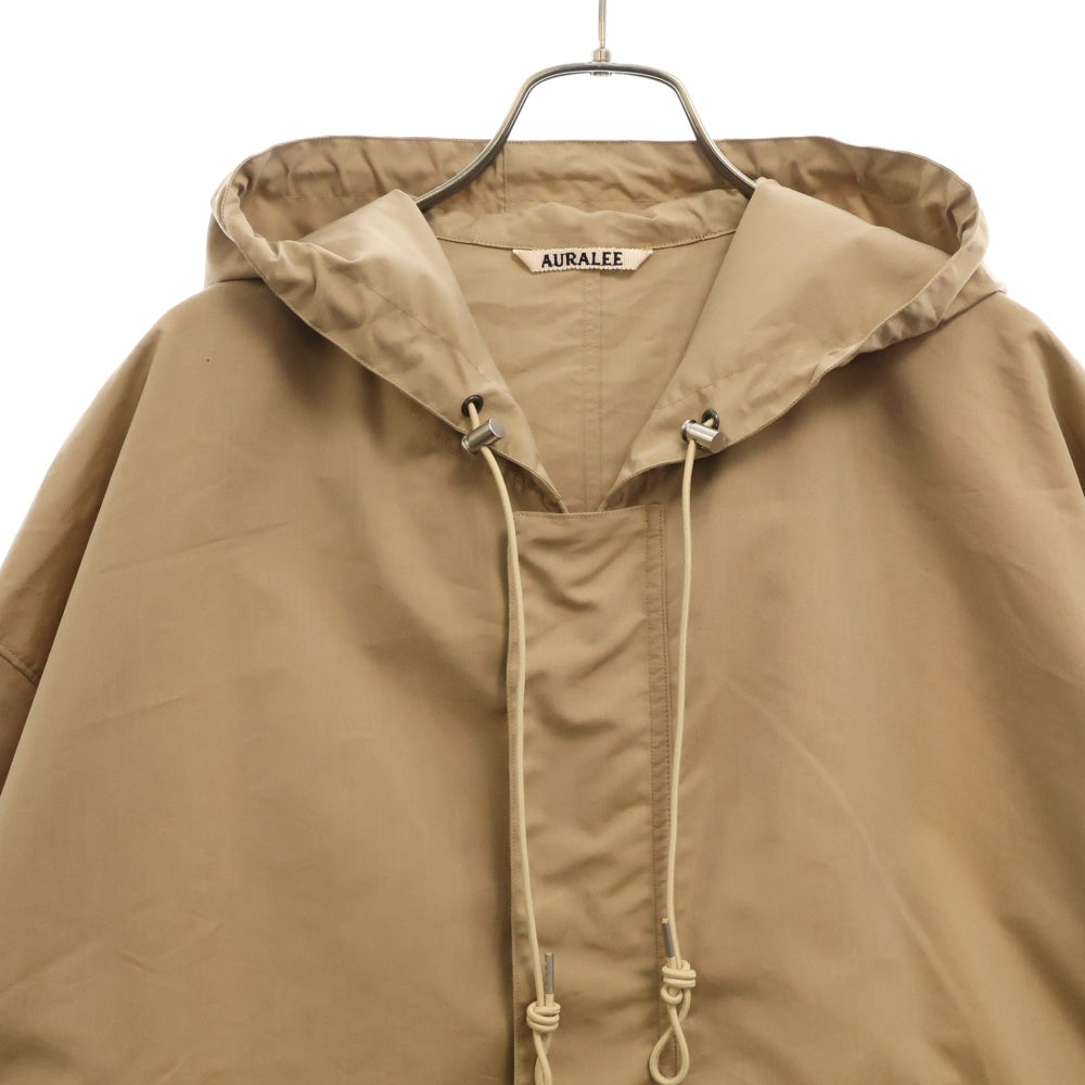 AURALEE(オーラリー) 18SS FINX POLYESTER HOODED COAT フィンクス ポリエステル フーデッド モッズコート ブラウン A8SC03FP