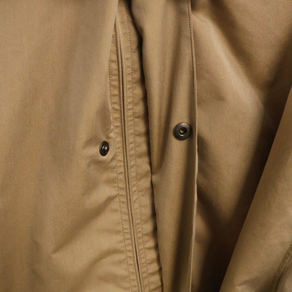 AURALEE(オーラリー) 18SS FINX POLYESTER HOODED COAT フィンクス ポリエステル フーデッド モッズコート ブラウン A8SC03FP