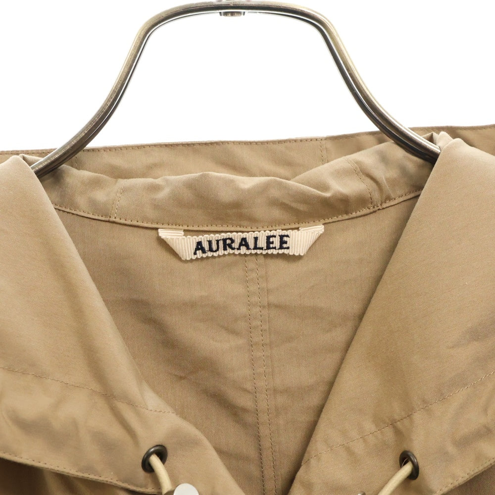 AURALEE(オーラリー) 18SS FINX POLYESTER HOODED COAT フィンクス ポリエステル フーデッド モッズコート ブラウン A8SC03FP