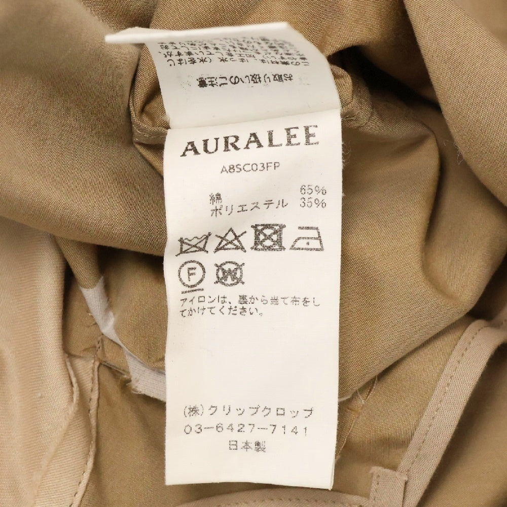 AURALEE(オーラリー) 18SS FINX POLYESTER HOODED COAT フィンクス ポリエステル フーデッド モッズコート ブラウン A8SC03FP
