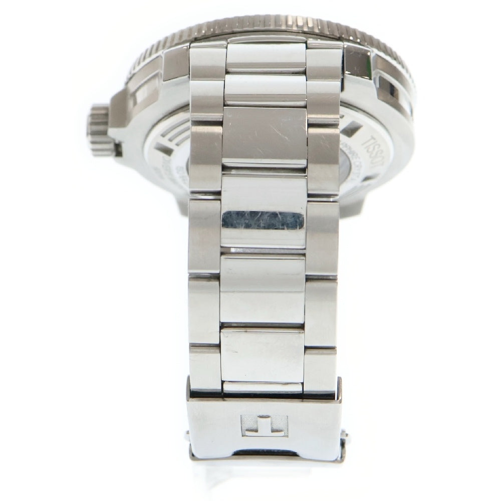 TISSOT(ティソ) DIVERS WATCH シースター 自動巻き アナログ ダイバーズウォッチ 時計 シルバー/ブルー T120607A