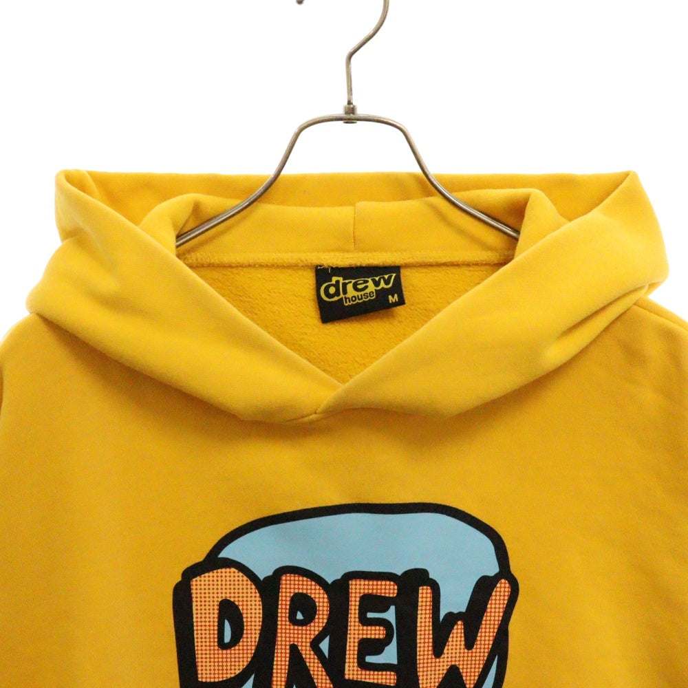 drew house(ドリューハウス) Speech Bubble Hoodie スピーチ バブル フーディー フロントプリント プルオーバーパーカー イエロー