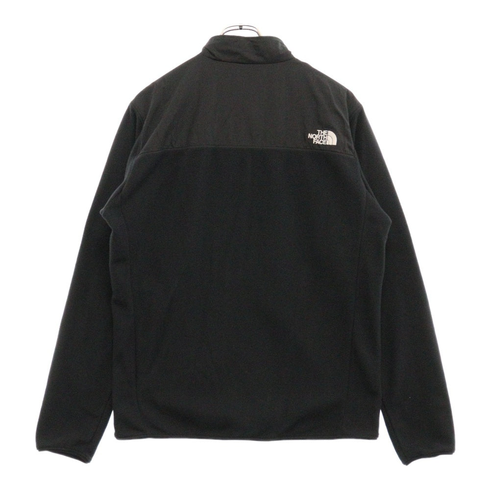 THE NORTH FACE(ザノースフェイス) MOUNTAIN VERSA MICRO JACKET ロゴ刺繍 ジップアップ フリースジャケット ブラック NL71904