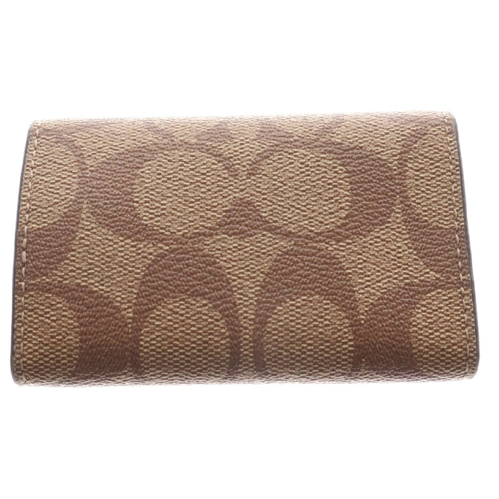 COACH(コーチ) 5 Ring Key Case in Signature PVC 5リングキーケース シグネチャー ベージュ