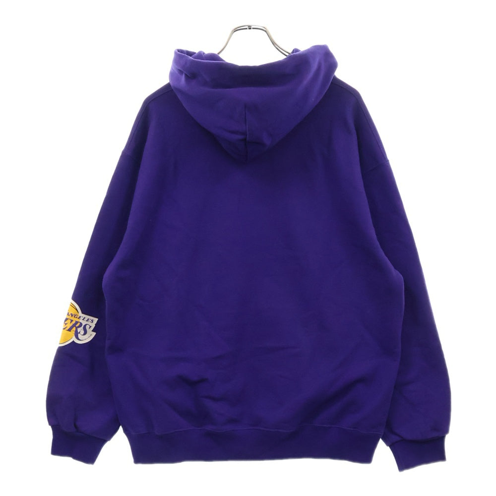 BAYFLOW(ベイフロー) NBA Lakers Logo レイカーズ ロゴプリント プルオーバーパーカー スウェット パープル