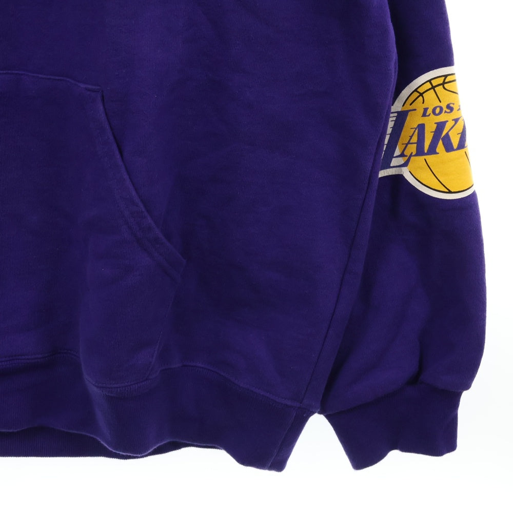 BAYFLOW(ベイフロー) NBA Lakers Logo レイカーズ ロゴプリント プルオーバーパーカー スウェット パープル
