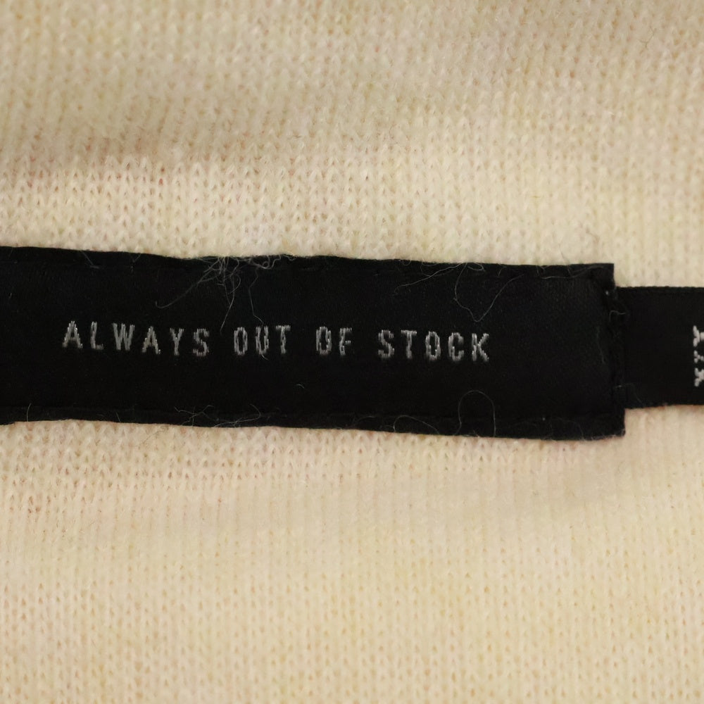 ALWAYS OUT OF STOCK(オールウェイズアウトオブストック) サイドライン レトロ ボア フリース パンツ ホワイト