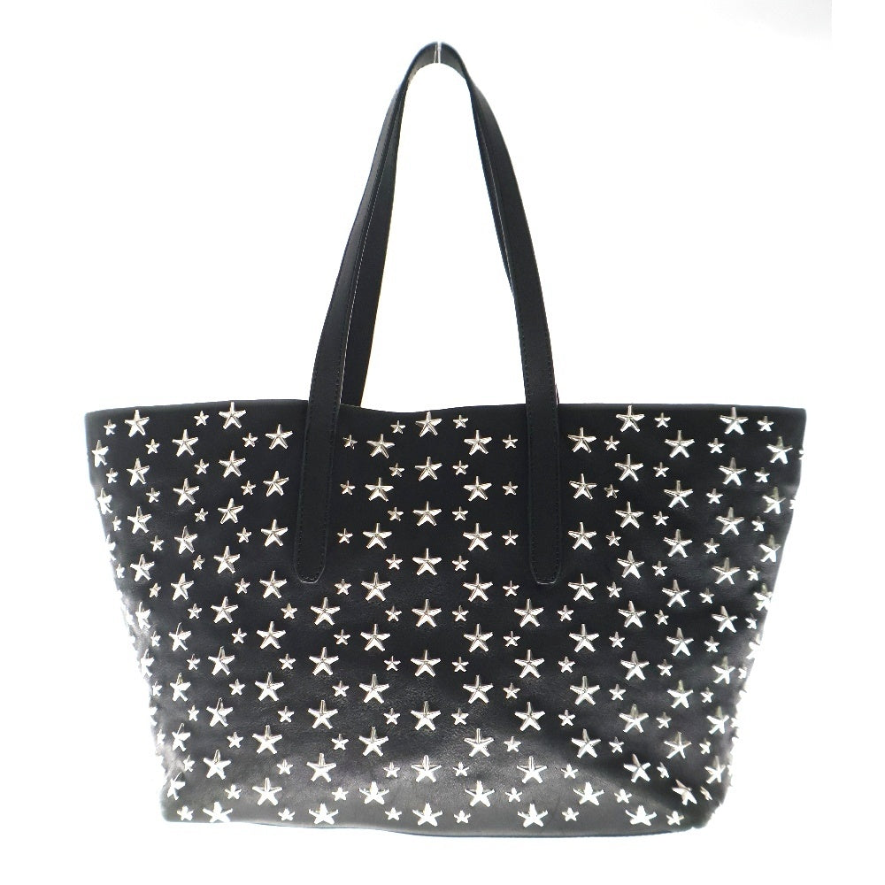 JIMMY CHOO(ジミーチュウ) スタースタッズ ハンドバッグ レザー ブラック