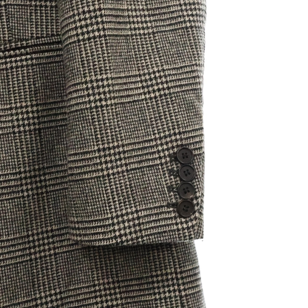 ALLSAINTS(オールセインツ) DENVER COAT チェック柄 1ボタン ロングコート グレー MC027P