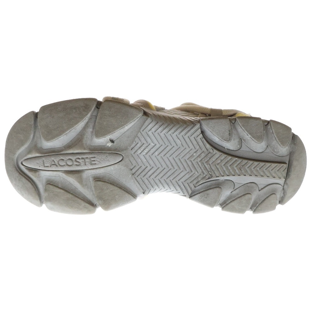 LACOSTE(ラコステ) ロープシューレース メッシュ ローカットスニーカー グレー UK9 745SMA00021E7