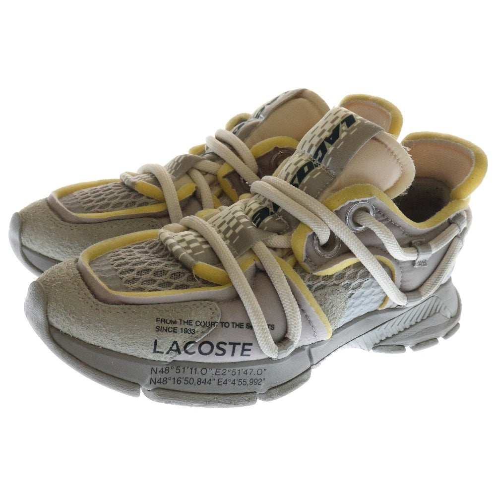 LACOSTE(ラコステ) ロープシューレース メッシュ ローカットスニーカー グレー UK9 745SMA00021E7