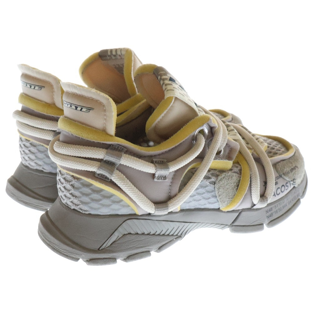 LACOSTE(ラコステ) ロープシューレース メッシュ ローカットスニーカー グレー UK9 745SMA00021E7