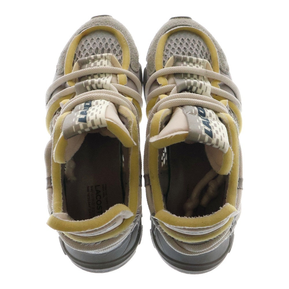 LACOSTE(ラコステ) ロープシューレース メッシュ ローカットスニーカー グレー UK9 745SMA00021E7
