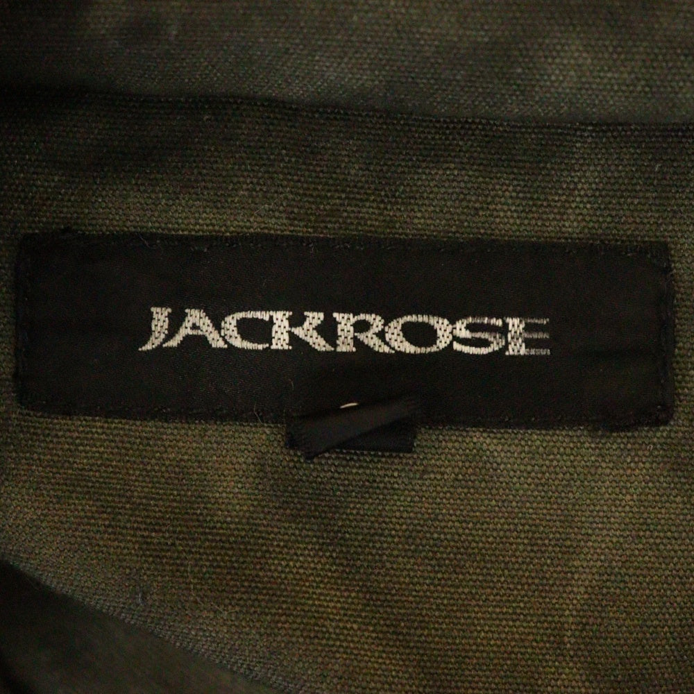 JACKROSE(ジャックローズ) ボリュームネック ジップアップ ミリタリージャケット カーキ