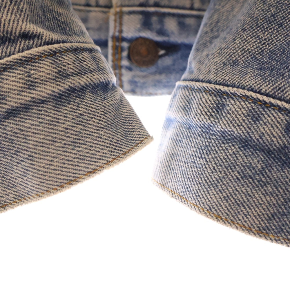 Levi's(リーバイス) 80～90S VINTAGE 70411-0816 ボタン裏327 38 バッファローチェック フランネルライナー 4th トラッカージャケット インディゴ/レッド