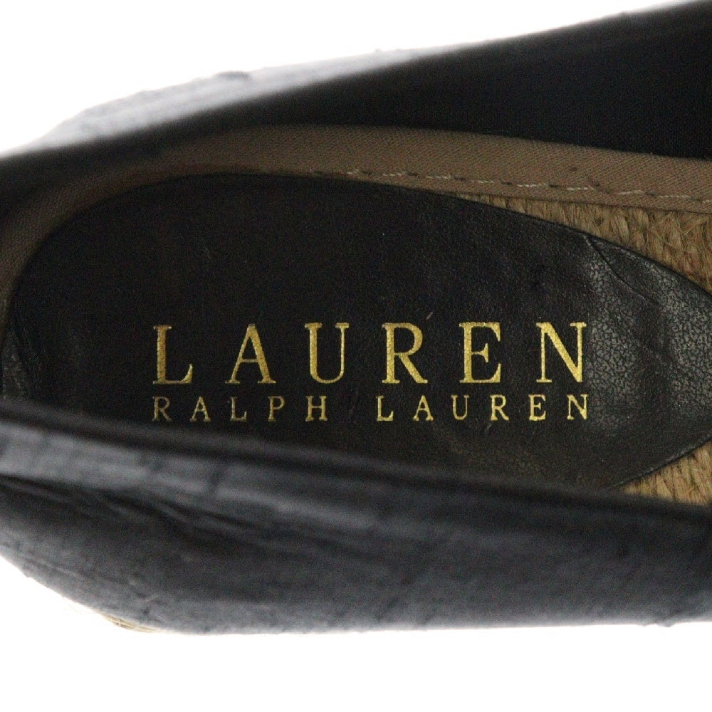 LAUREN RALPH LAUREN(ローレンラルフローレン) ウェッジソール ヒール サンダル ブラック レディース