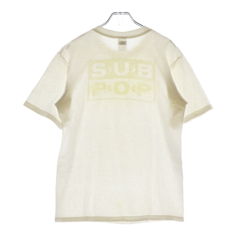 VINTAGE(ヴィンテージ) 00S SUB POP ROCKBOSS サブポップ ロックボス グラフィックプリント アンビルタグ 半袖Tシャツ カットソー ホワイト