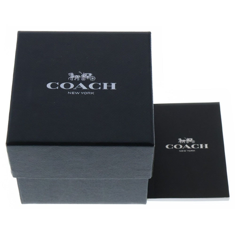 COACH(コーチ) ラウンド 腕時計 クォーツ ラインストーンベゼル ホワイト 105.7.95.1205S レディース