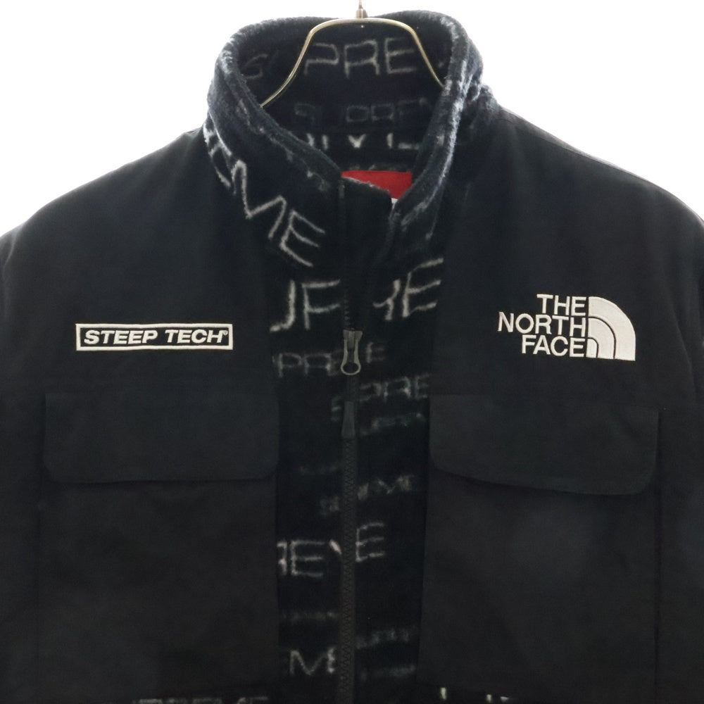 SUPREME(シュプリーム) 21AW ×THE NORTH FACE Steep Tech Fleece Jacket ザノース フェイス スティープテック フリースジャケット ブラック NA52101I