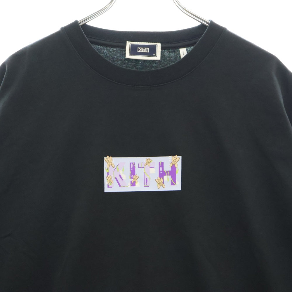 KITH(キス) SUPERWAXX CLASSIC LOGO L/S TEE スーパーワックス クラシックロゴ 長袖Tシャツ カットソー ブラック 21-070-060-0027-1-0