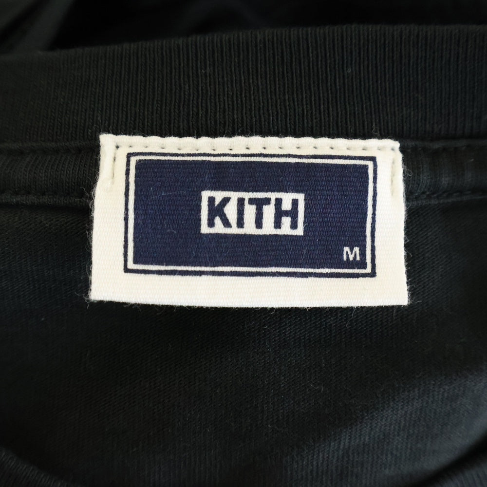KITH(キス) SUPERWAXX CLASSIC LOGO L/S TEE スーパーワックス クラシックロゴ 長袖Tシャツ カットソー ブラック 21-070-060-0027-1-0