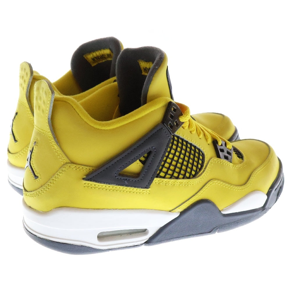 NIKE(ナイキ) AIR JORDAN 4 RETRO GS エアジョーダン 4 レトロ ミッドカットスニーカー シューズ US6.5Y/24.5cm イエロー 408452-700