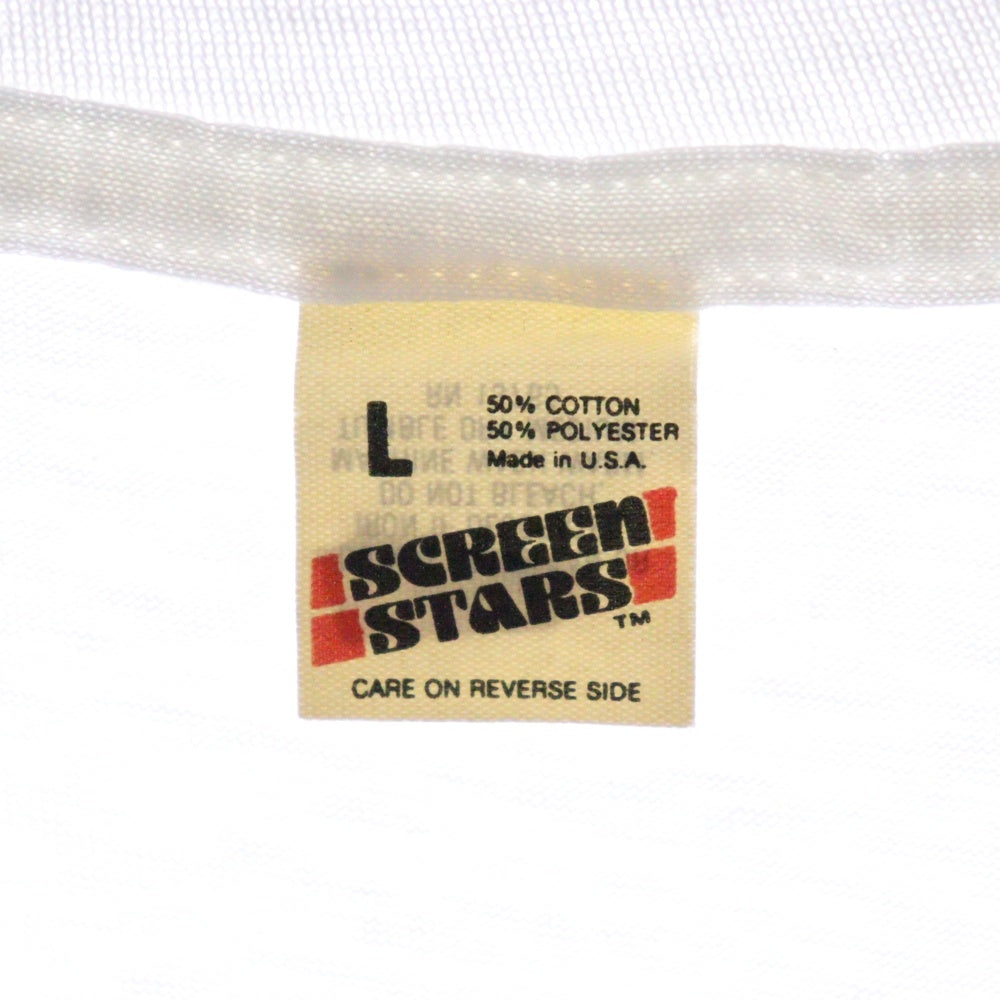 VINTAGE(ヴィンテージ) 80S SCREEN STARS GAMES スクリーンスターズ グラフィックプリント クルーネック コットン 半袖Tシャツ カットソー ホワイト