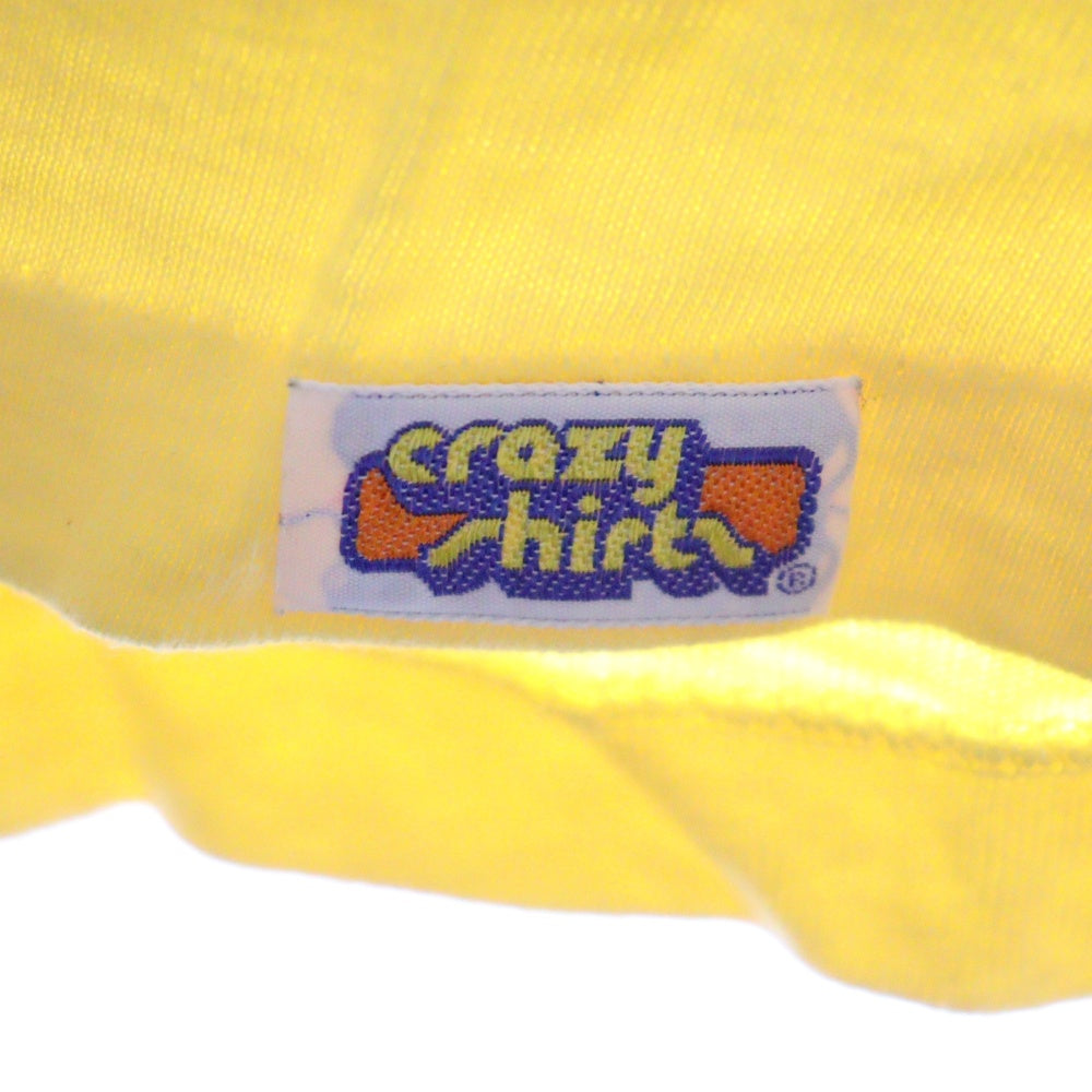 VINTAGE(ヴィンテージ) 80S Crazy Shirts 1983 フェスティバルランニング クルーネック コットン 半袖Tシャツ カットソー イエロー