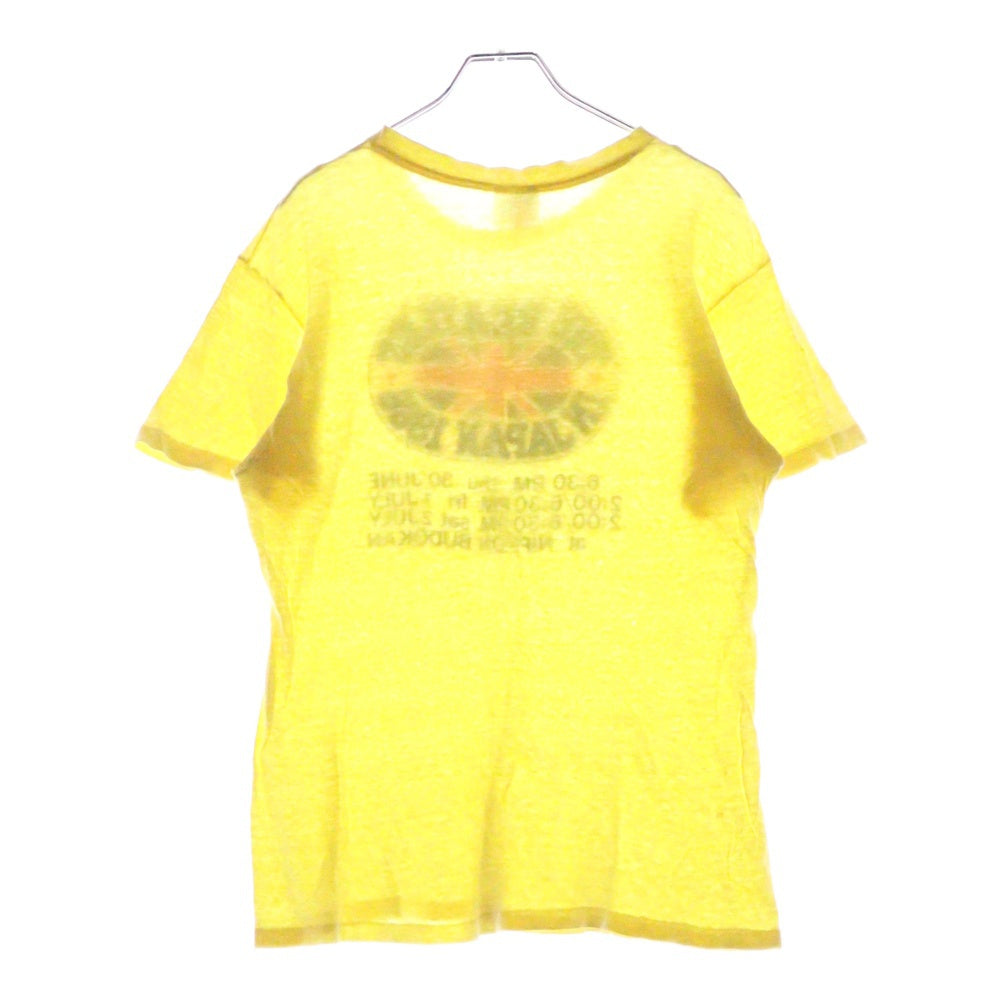 VINTAGE(ヴィンテージ) 80S 1966 THE BEATLES NIPPON BUDOUKAN TEE ザビートルズ 武道館 半袖Tシャツ カットソー イエロー