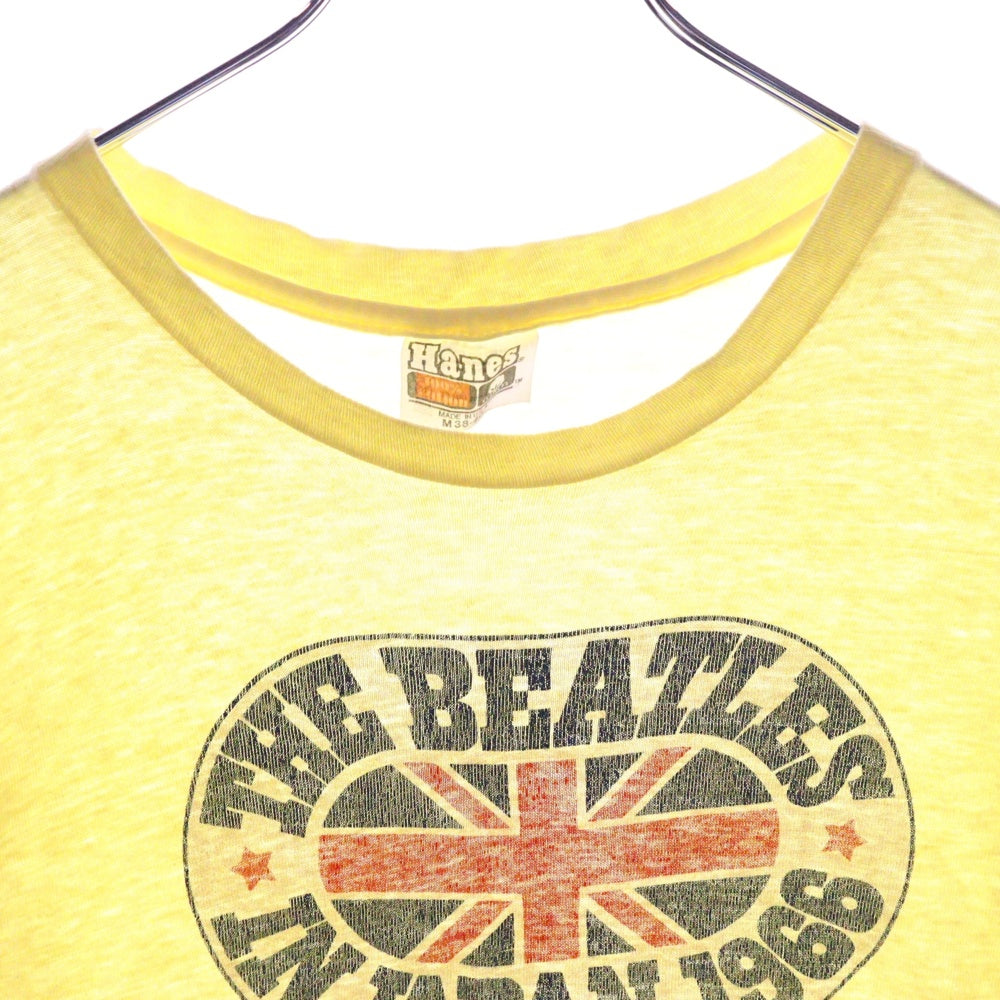 VINTAGE(ヴィンテージ) 80S 1966 THE BEATLES NIPPON BUDOUKAN TEE ザビートルズ 武道館 半袖Tシャツ カットソー イエロー