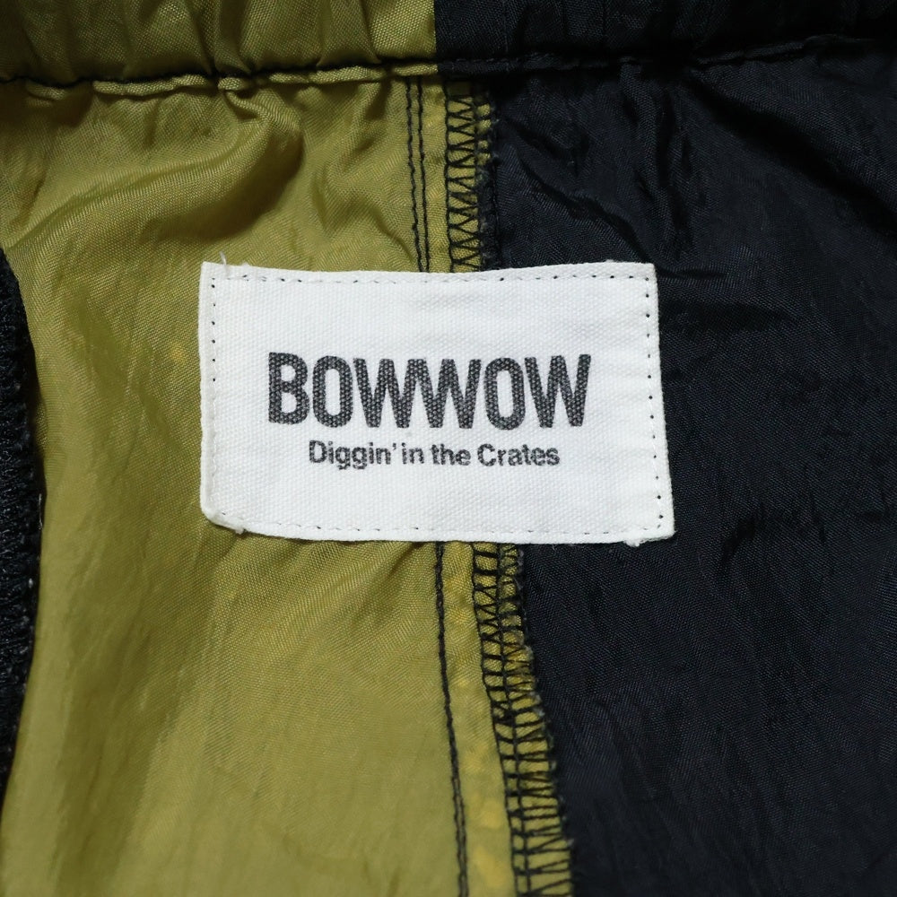 BOWWOW(バウワウ) ツートーン ラバーロゴ ナイロン ハーフパンツ ショーツ イエロー/ブラック BW2001-SS