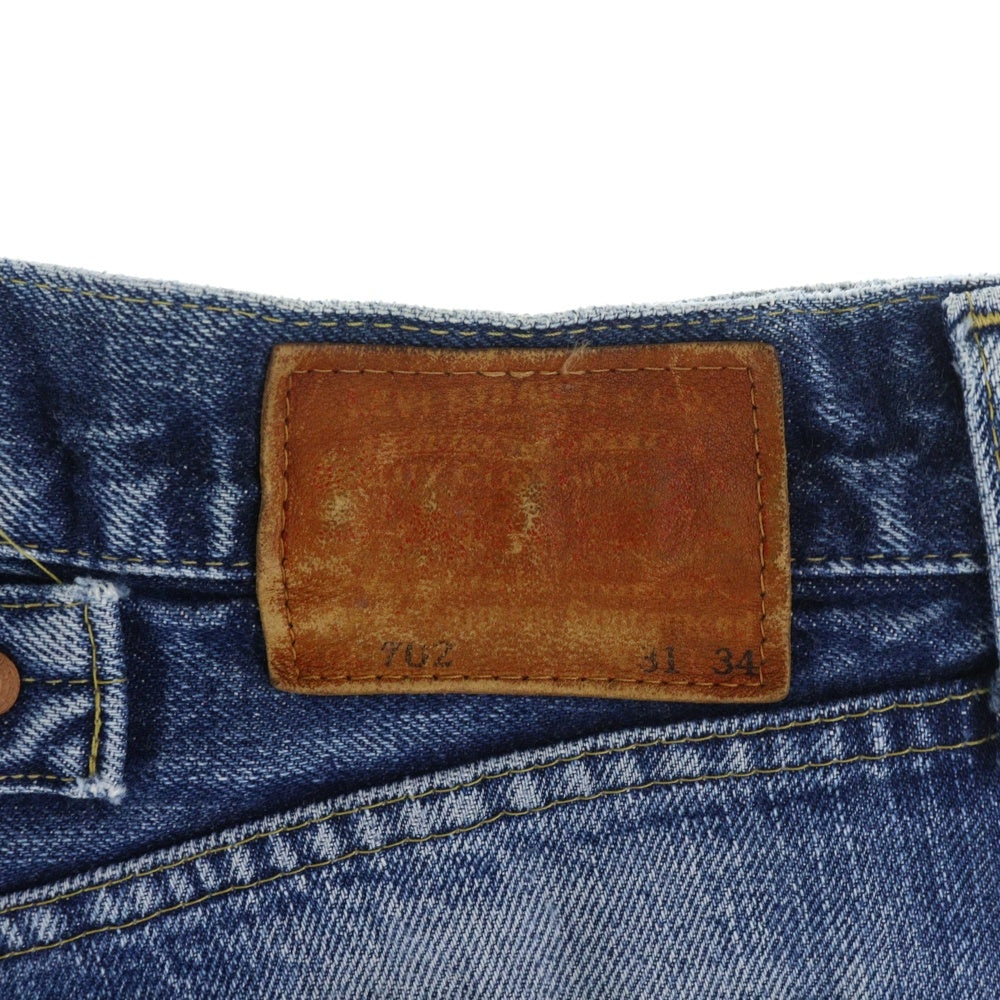 Levi's(リーバイス) 90S 702XX 復刻 ボタン裏J22 日本製 BIGE 片面タブ ボタンフライ デニムパンツ インディゴ JB126