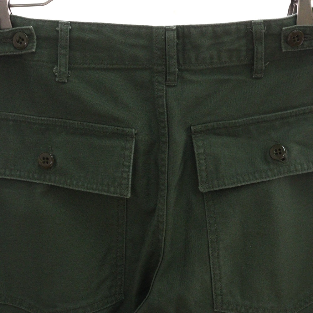 Engineered Garments(エンジニアド ガーメンツ) WORKDAY REVERSE SATEEN FATIGUE PANTS ワークデイ リバースサテン ファティーグ カーゴパンツ カーキ