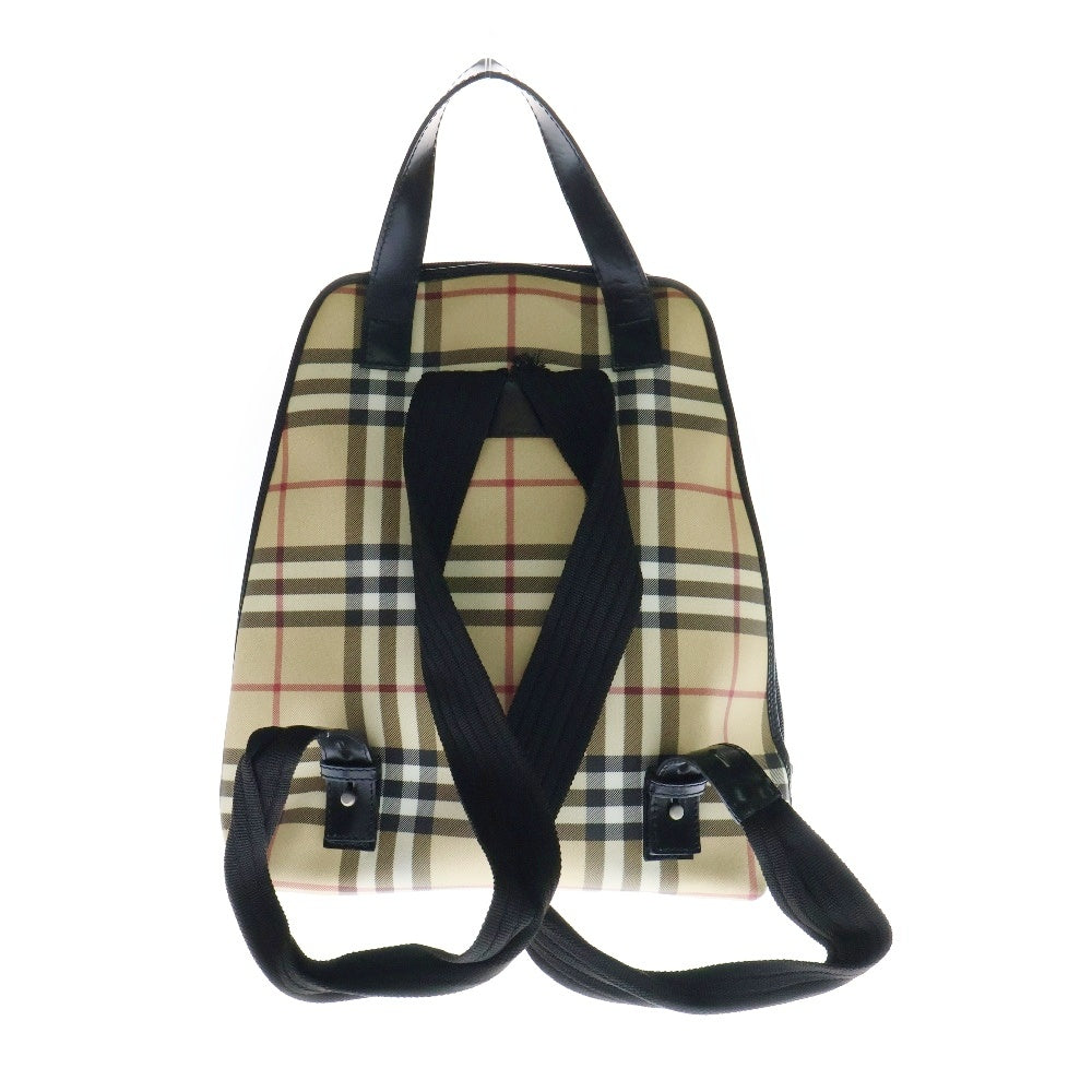 BURBERRY LONDON(バーバリーロンドン) ノバチェック PVC バックパック リュックサック ベージュ レディース