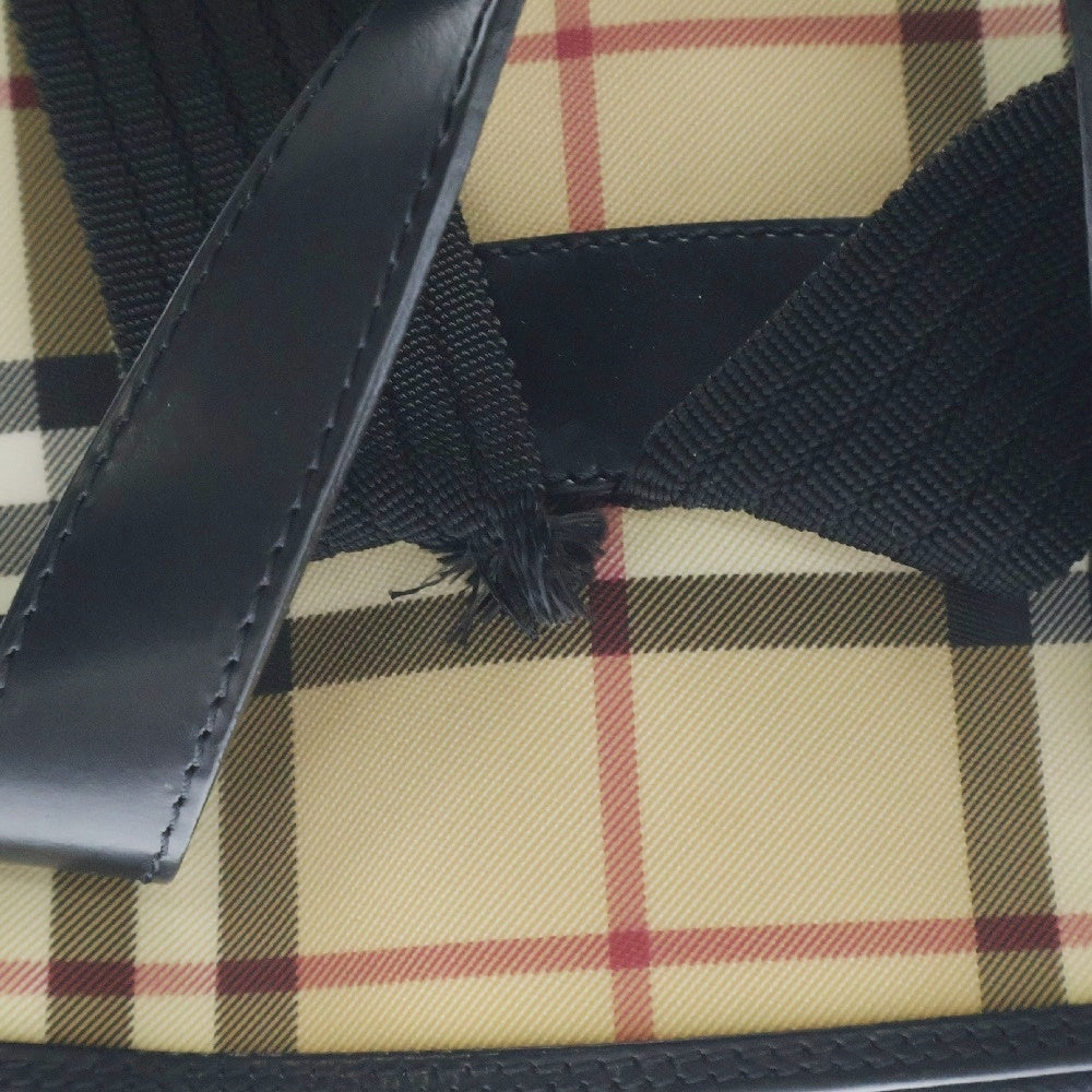BURBERRY LONDON(バーバリーロンドン) ノバチェック PVC バックパック リュックサック ベージュ レディース