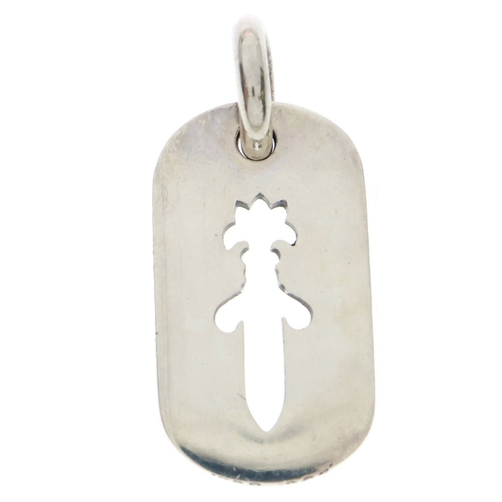 CHROME HEARTS(クロムハーツ) D TAG SML CO DAG カットアウト スモールダガードッグタグ ネックレストップ シルバー