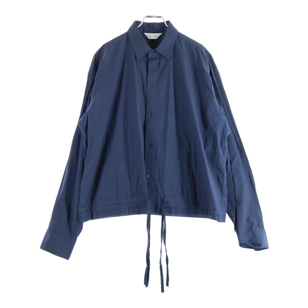 UNUSED(アンユーズド) 18AW レギュラーカラー 長袖シャツ ドローコード ネイビー US1516