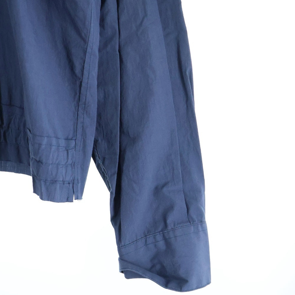 UNUSED(アンユーズド) 18AW レギュラーカラー 長袖シャツ ドローコード ネイビー US1516