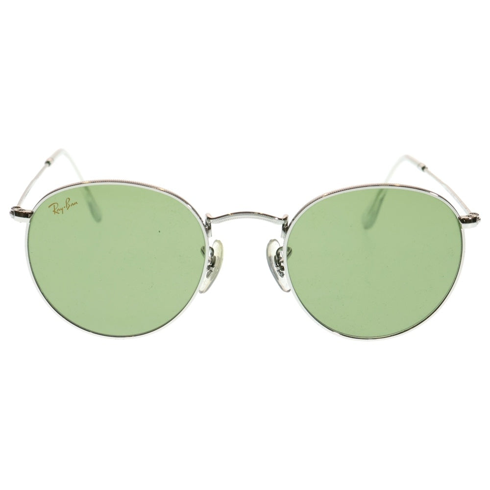 Ray Ban(レイバン) ROUND METAL ラウンドメタル サングラス ゴールド/グリーン RB3447