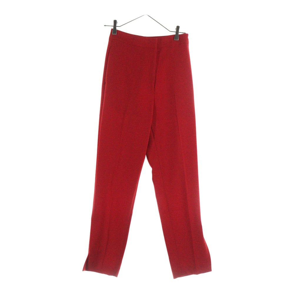 H BEAUTY&YOUTH(エイチ ビューティーアンドユース) DOUBLE CLOTH SLIT PANTS ダブル スリット スラックス レッド 1614-299-4754