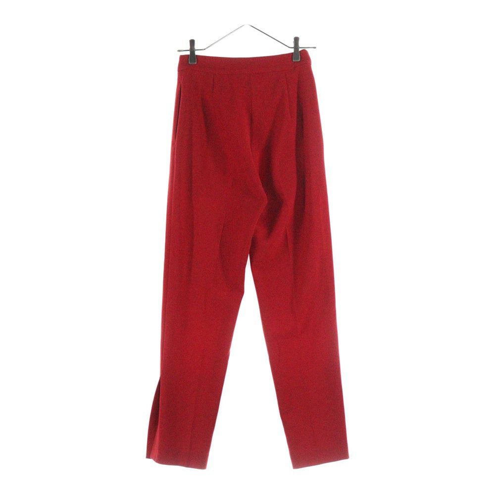 H BEAUTY&YOUTH(エイチ ビューティーアンドユース) DOUBLE CLOTH SLIT PANTS ダブル スリット スラックス レッド 1614-299-4754