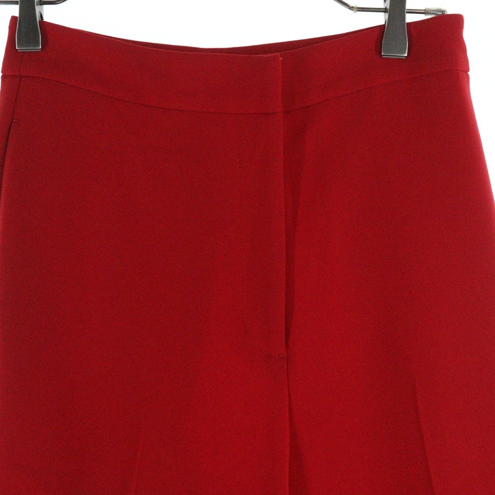 H BEAUTY&YOUTH(エイチ ビューティーアンドユース) DOUBLE CLOTH SLIT PANTS ダブル スリット スラックス レッド 1614-299-4754