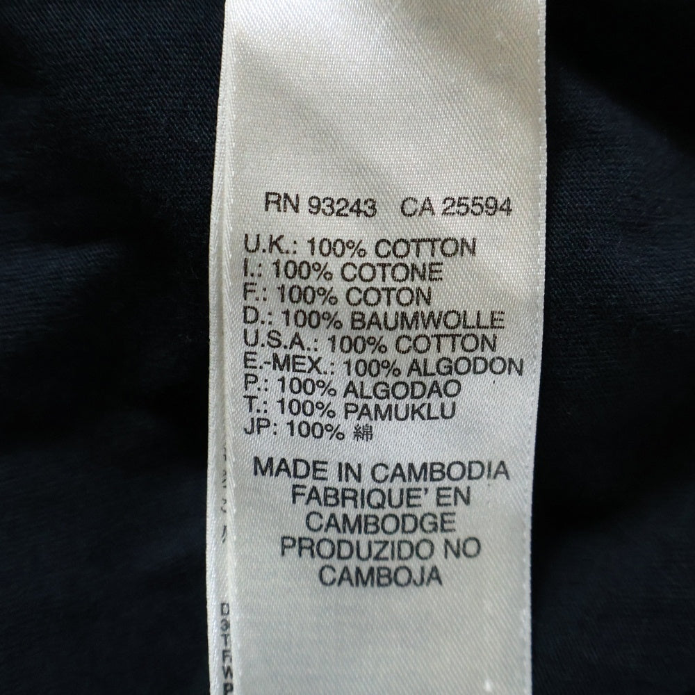 DIESEL(ディーゼル) フロントグラフィックプリント 長袖Tシャツ カットソー ブラック