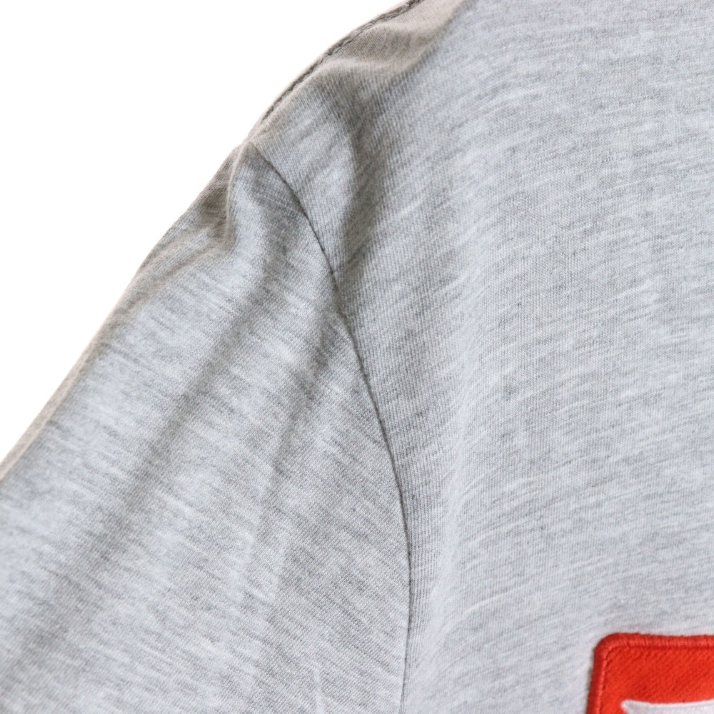 DIESEL(ディーゼル) フロントロゴ刺繍 長袖シャツ カットソー グレー