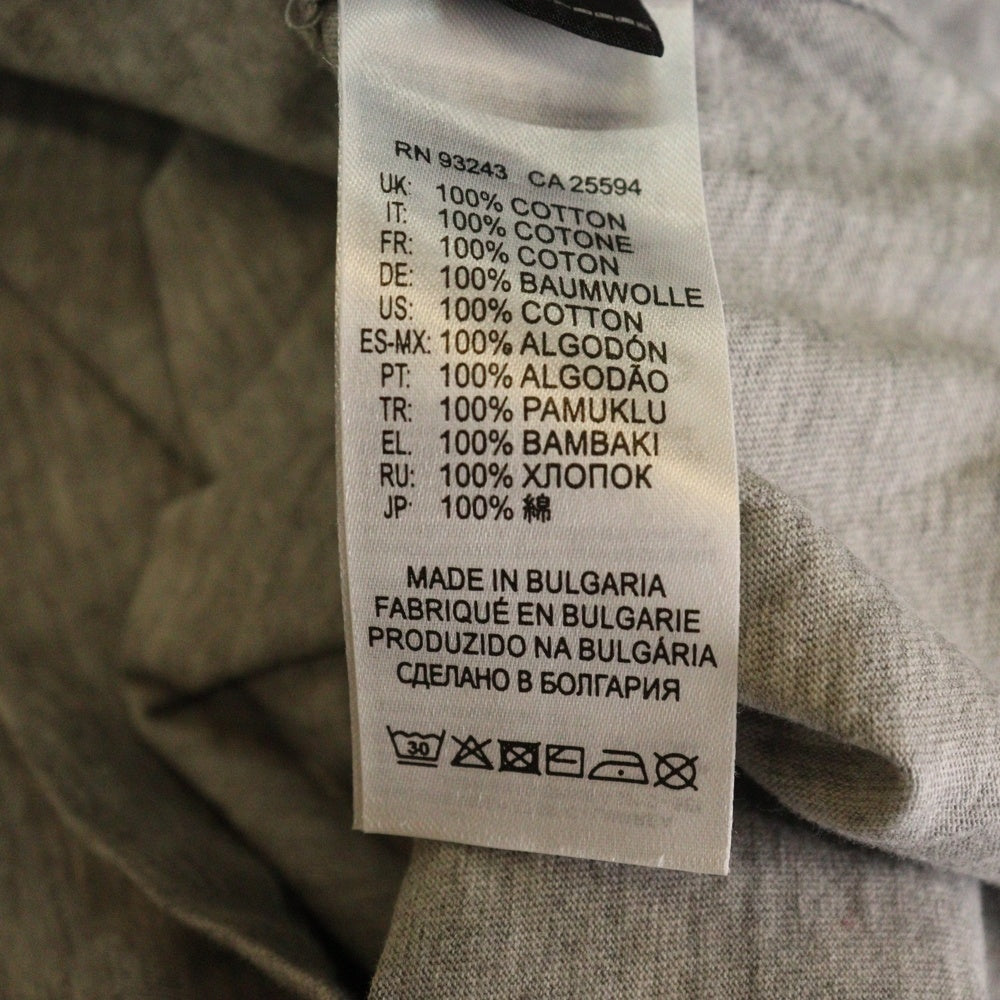 DIESEL(ディーゼル) フロントロゴ刺繍 長袖シャツ カットソー グレー